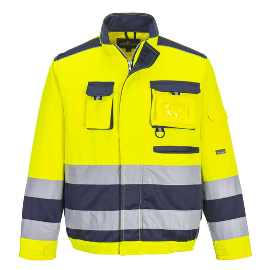 Portwest TX50 Jacke – Gelb/Marine – funktionale Berufsjacke