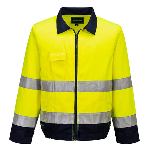 Portwest TX70 Jacke – Gelb/Marine – funktionale Berufsjacke