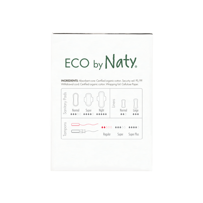 Eco by Naty - Organic Cotton Tampons Regular - 100% Natural Protection 🌿