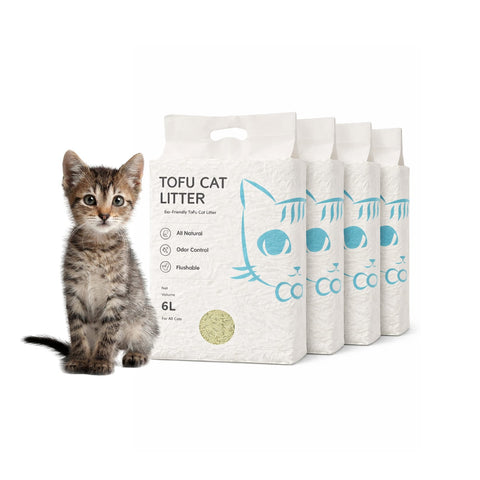 Tofu Katzenstreu – 6L / 2kg, biologisch abbaubar & klumpend