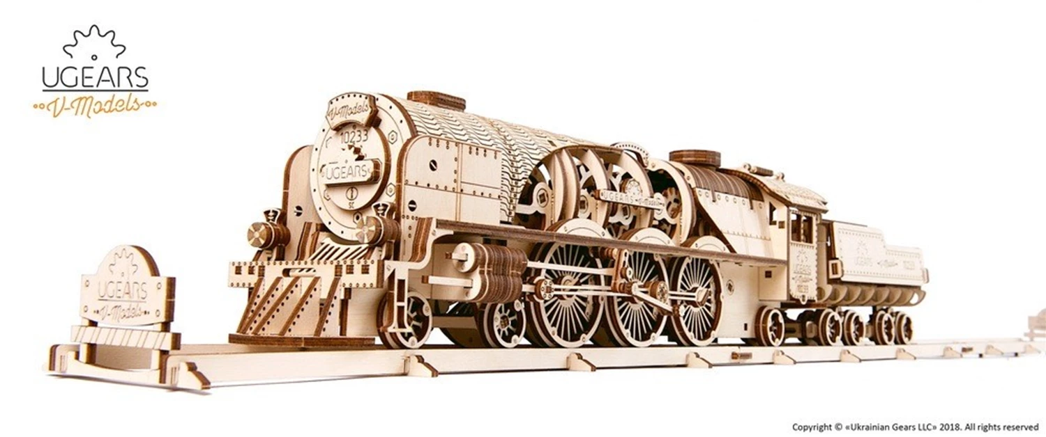 MODEL V-EXPRESS STEAM TRAIN WITH TENDER 538ST. (FR-DE-EN-POL