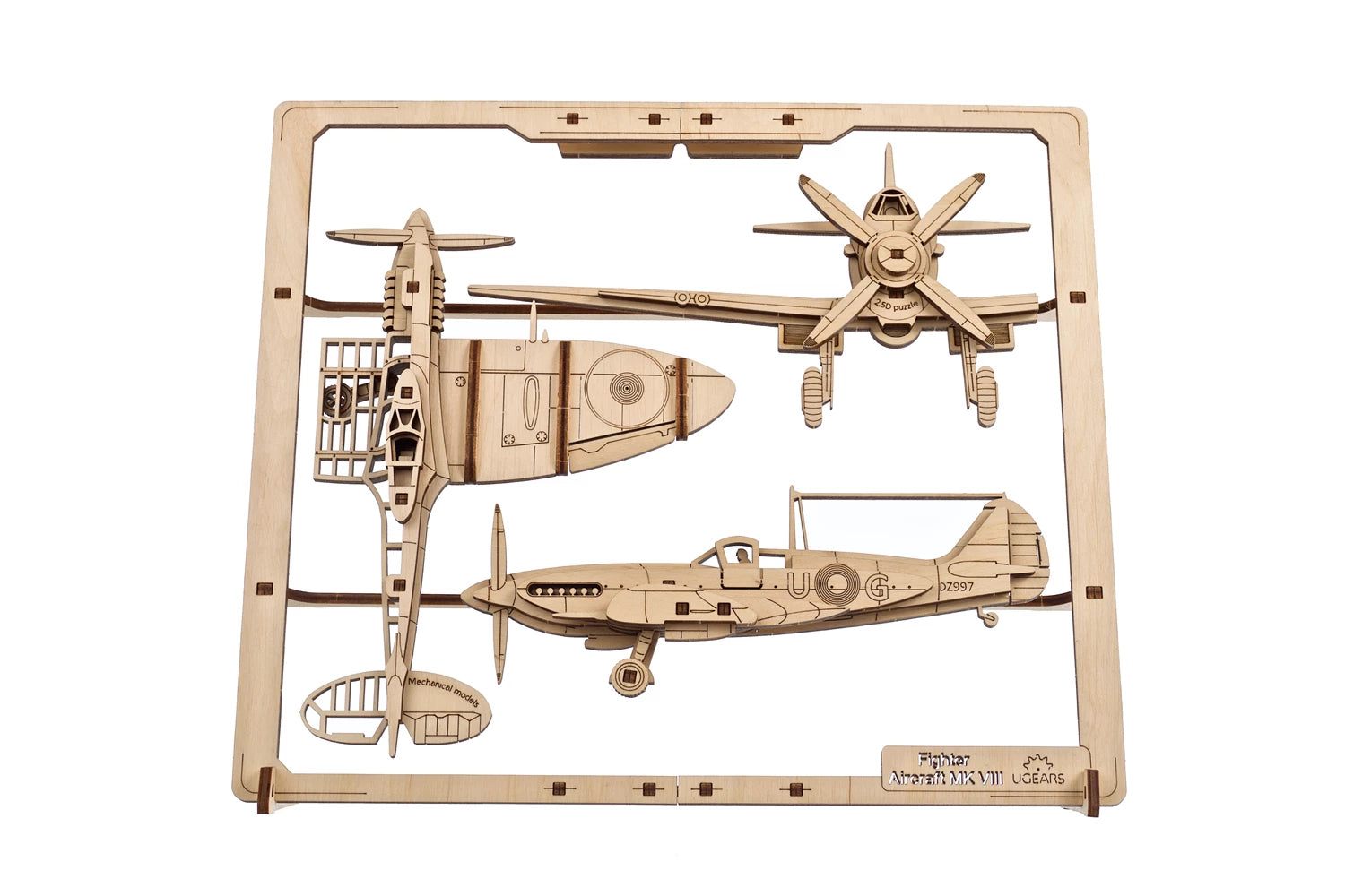 MODEL 2.5D FIGHT FLUGZEUG 47 ST. (FR-DE-EN-POL-ES-UKR)