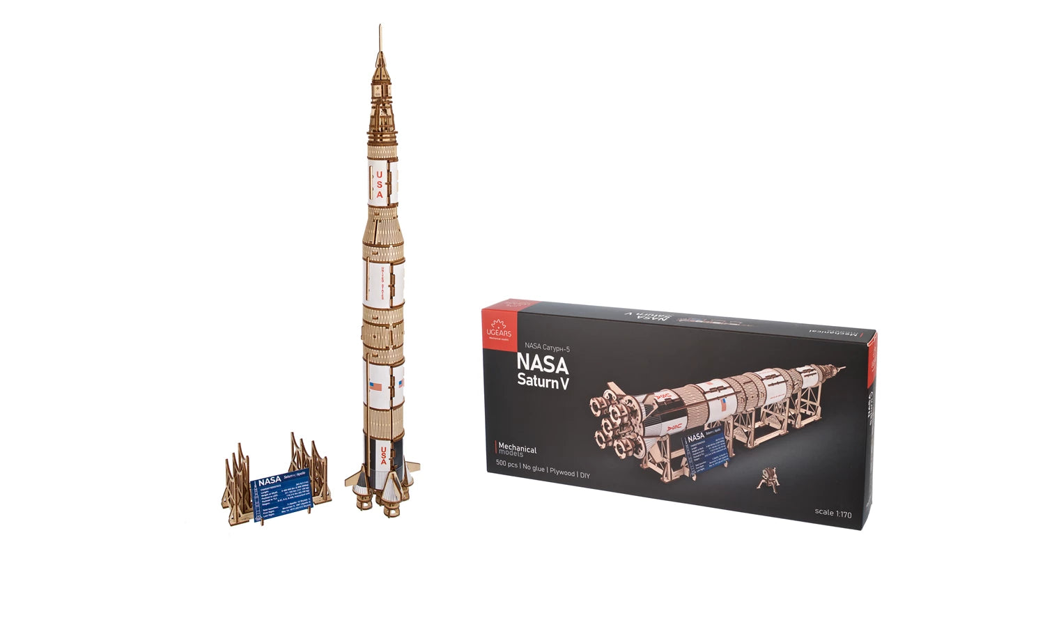 MODEL SATURN V NASA 500 ST. (FR-DE-EN-POL-ES-UKR)