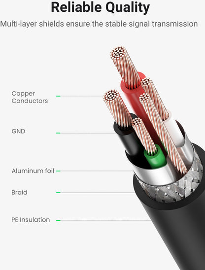 UGREEN Cable USB 2.0 AM/BM Print 10351 3m, Black