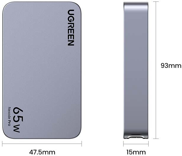 UGREEN USB Travelcharger Nexode Pro 25356 65W, 3-Port,PD,GaN