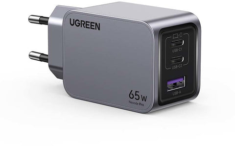 UGREEN USB Wallcharger Nexode Pro 25871 65W USB-A+C,PD,GaN w.Cable