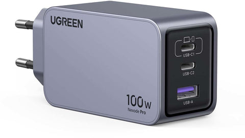 UGREEN USB Wallcharger Nexode Pro 25874 100W, 3-Port,PD,GaN w.Cable