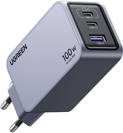 UGREEN USB Wallcharger Nexode Pro 25874 100W, 3-Port,PD,GaN w.Cable