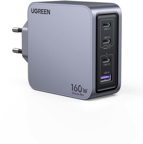 UGREEN USB Wallcharger Nexode Pro 25877 160W, 4-Port,PD,GaN w.Cable