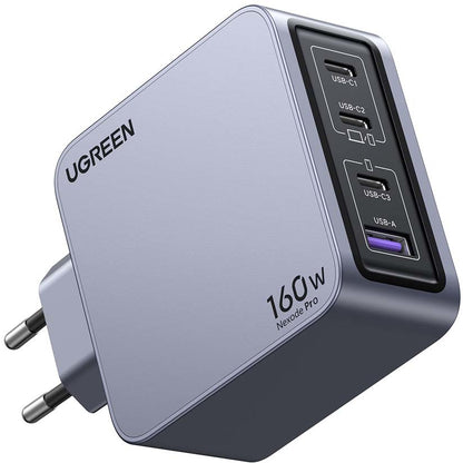 UGREEN USB Wallcharger Nexode Pro 25877 160W, 4-Port,PD,GaN w.Cable