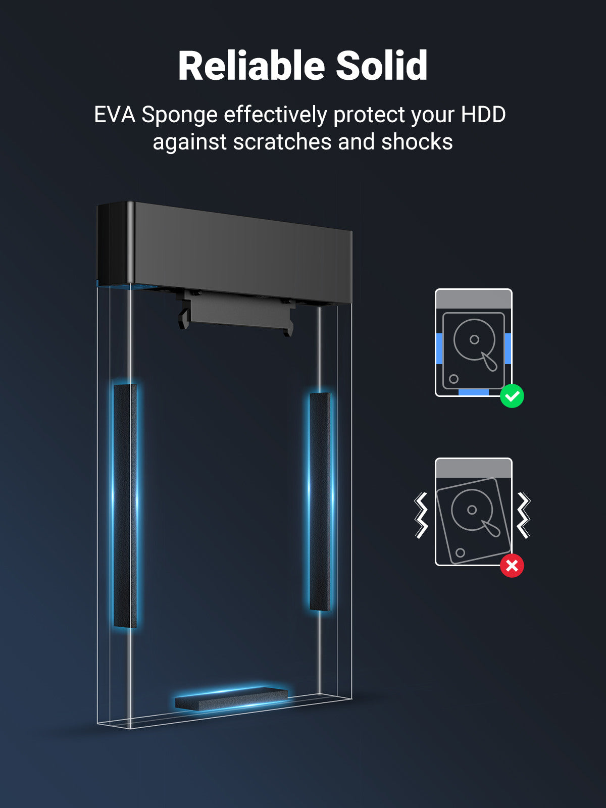 UGREEN SATA Hard Driver Enclosure 30847 USB 3.0 to 2.5 (BB)