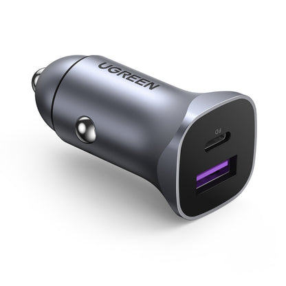 UGREEN Fast Car Charger 30W 40858 USB-C PD+USB-A QC