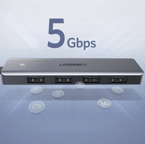 UGREEN USB 3.0 Hub 4-Port 50985 with USB-C Power Supply