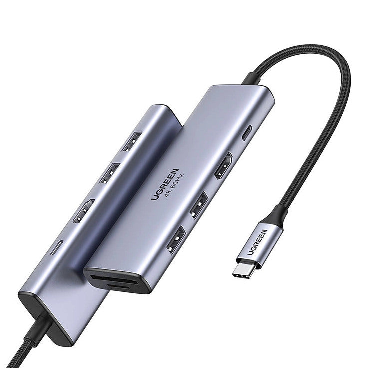 UGREEN USB-C Hub 6-in-1, 100W 60384 2xUSB 3.2 Gen1,HDMI,SD,TF,PD