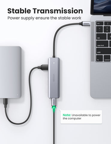 UGREEN USB-C Hub 4in1, Silver 70336 4xUSB-A