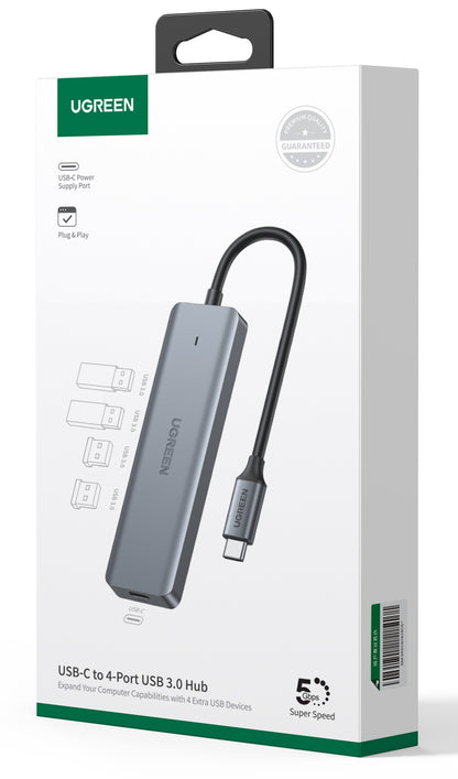 UGREEN USB-C Hub 4in1, Silver 70336 4xUSB-A