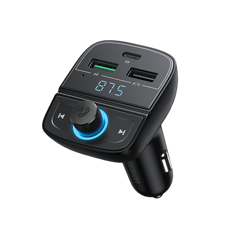 UGREEN BT 5.0 FM Transmitter 80910 20WPD Charger 3-Port