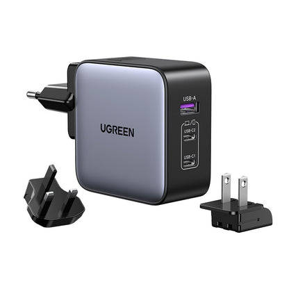 UGREEN Worldwide Travel Fastcharger 90409 65W,USB-A,2x USB-C,GaN Tech