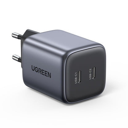 UGREEN USB C Wallcharger Nexode 90573 Dual,45W,PD GaN, Black