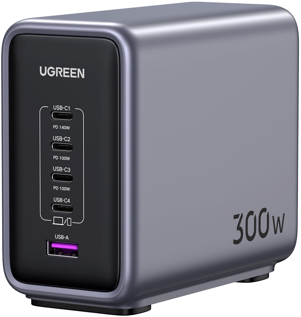 UGREEN USB Desktop Charger Nexode 90903B 300W, 5-Port,PD,GaN