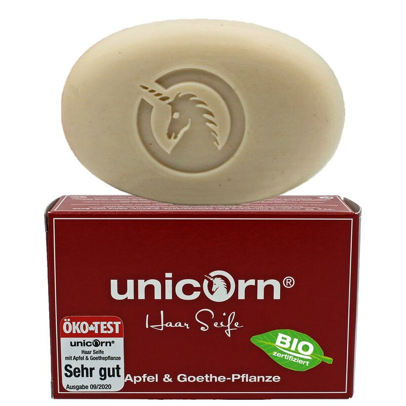 UNICORN Apfel Haar Seife 100g