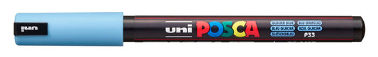 UNI-BALL Fineliner Posca 0.7mm PC-1MR_GLACIER_BLUE gletscherblau