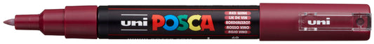UNI-BALL Posca Marker 7mm PC1M RED WIN bordeaux