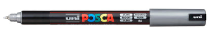 UNI-BALL Posca Fineliner 0,7mm PC1MR SILVER silber