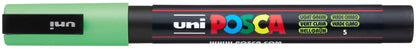UNI-BALL Posca Marker 0,9-1,3mm PC3M L.GREEN hellgrün, Rundspitze