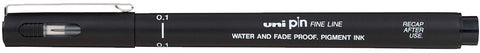 UNI-BALL Fineliner Pin 0,1mm PIN01200(S)B schwarz