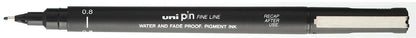 UNI-BALL Fineliner Pin 0,8mm PIN08200(S)B schwarz