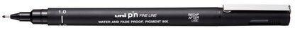 UNI-BALL Fineliner Pin 1mm PIN10-200(S) BLACK schwarz