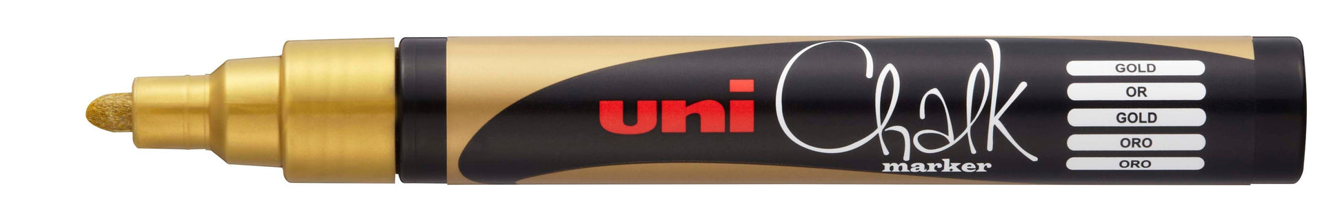 UNI-BALL Chalk Marker 1.8-2.5mm PWE-5M GOLD gold, Rundspitze