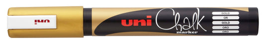 UNI-BALL Chalk Marker 1.8-2.5mm PWE-5M GOLD gold, Rundspitze