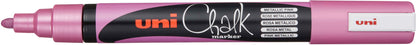 UNI-BALL Chalk Marker 1.8-2.5mm PWE-5M METALLIC PINK Metallic rosa