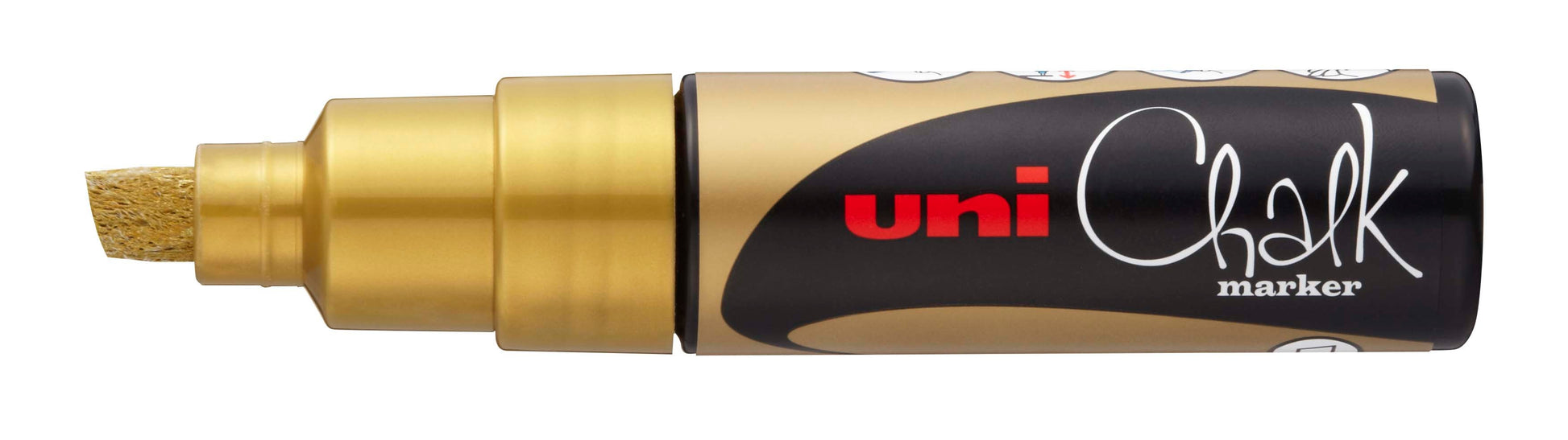UNI-BALL Chalk Marker 8mm PWE-8K GOLD gold, Keilspitze