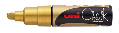 UNI-BALL Chalk Marker 8mm PWE-8K GOLD gold, Keilspitze