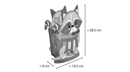 URSUS Laternenbastelset 28x19cm 1874002F Racoon