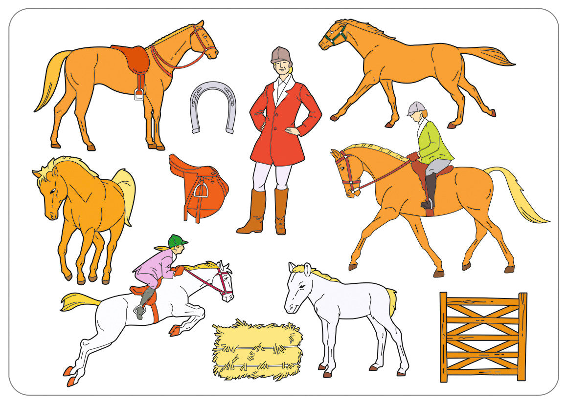 URSUS Schablonen Set 1 Princess 44100001 26.8x18.9x0.2cm 6 Stück