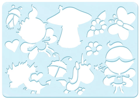 URSUS Schablonen Set 1 Princess 44100001 26.8x18.9x0.2cm 6 Stück