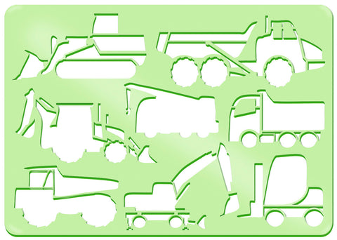 URSUS Schablonen Set 2 Cars 44100002 26.8x18.9x0.2cm 6 Stück