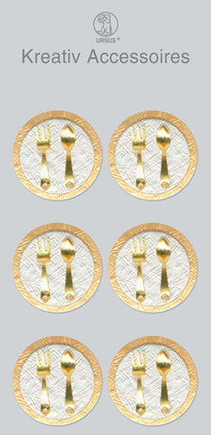 URSUS Kreativ Accessoires 56400032 Besteck, gold