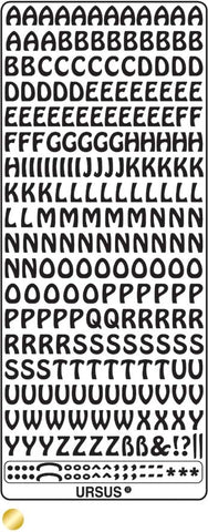 URSUS Kreativ Sticker 59100013 Buchstaben gold
