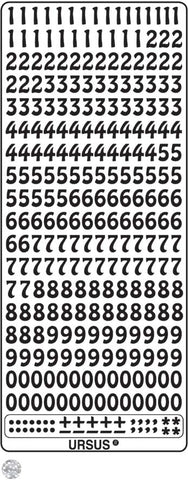 URSUS Hologramm Sticker 59210015 Zahlen silber