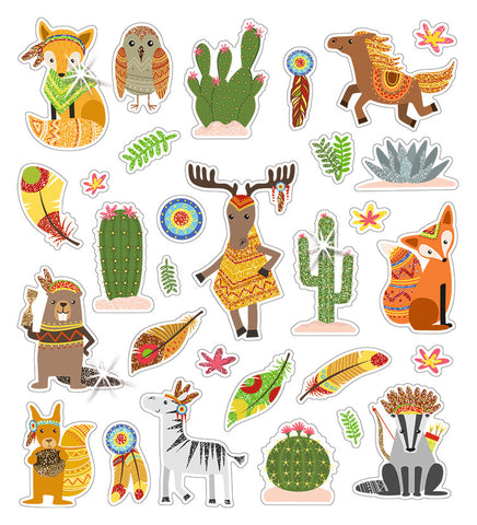 URSUS Glitzer-Sticker FUN Mot. 04 59540004F 156 Sticker