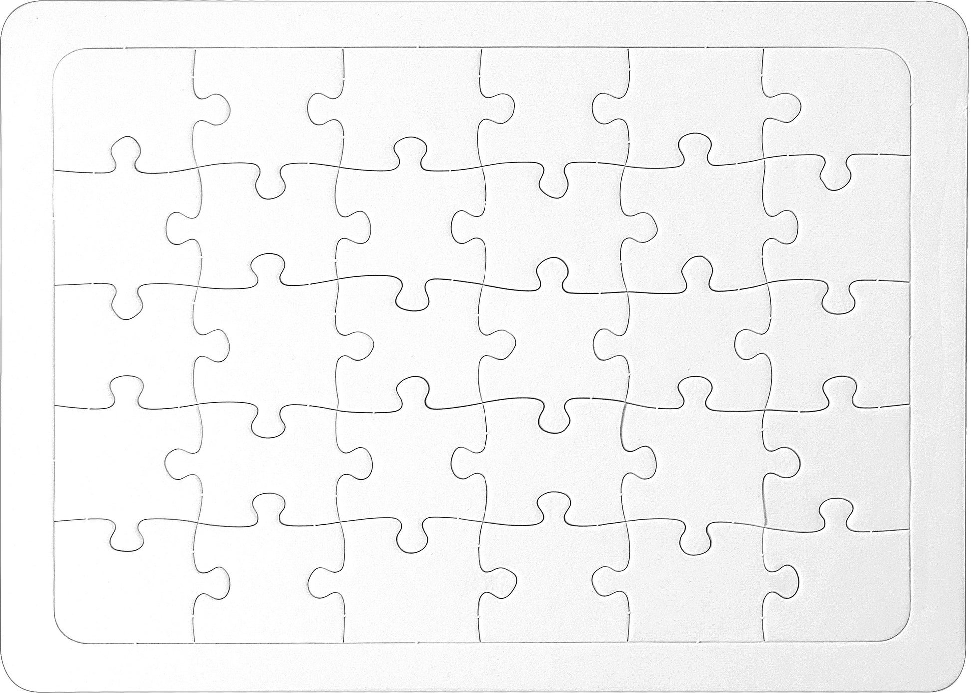 URSUS Blanko-Puzzle 21x29,7cm 8250000 weiss 30 Teile
