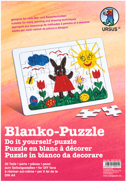 URSUS Blanko-Puzzle 21x29,7cm 8250000 weiss 30 Teile