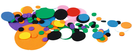 URSUS Moosgummi Kreise 2mm 8370099 assortiert 200 Stück