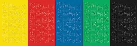 URSUS Moosgummi Buchstaben A-Z 8460099 5 Farben ass. 130 Stück