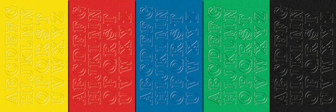 URSUS Moosgummi Buchstaben A-Z 8460099 5 Farben ass. 130 Stück